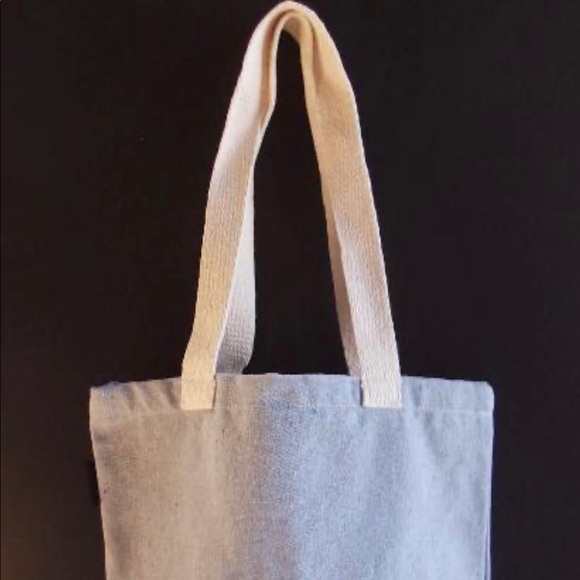 Recycled Canvas Tote Bag 14"W X 14"H X 3"D GREY - Picture 3 of 3